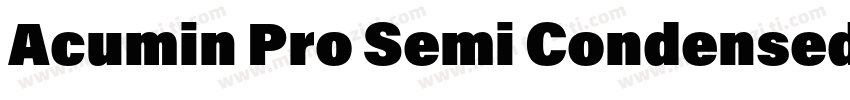 Acumin Pro Semi Condensed Ult Blk字体转换